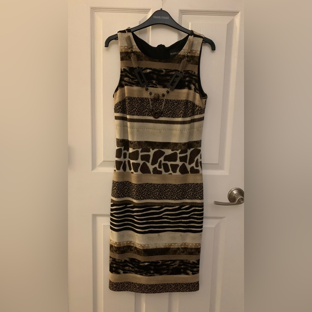 Frank Lyman mixed animal print dress